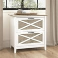 thumbnail image 2 of Scranton & Co 2 Drawers Contemporary Wood File Cabinet in Gray, 2 of 10