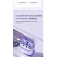 thumbnail image 4 of LAATIKUI Bluetooth headphones m108 ear clip Earbuds Wireless LED Display Waterproof headphones Purple, 4 of 14