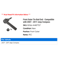 thumbnail image 2 of Front Outer Tie Rod End - Compatible with 2007 - 2017 Jeep Compass 2008 2009 2010 2011 2012 2013 2014 2015 2016, 2 of 2