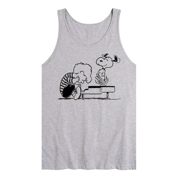 Peanuts - Schroeder Snoopy - Men's Jersey Tank Top