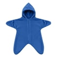 thumbnail image 5 of GiLiling Baby Star Suit Newborn Fleece Starfish Bunting Romper Infant Halloween Footie Jumpsuit Winter Warm Wearable Blanket (Blue, 3-6 Months), 5 of 5