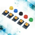 thumbnail image 3 of 5Pcs Button Module Large Push Switch Board 3 Pin PCB Push Button With Color Covers Electronic Building Blocks For Circuit Combinations, 3 of 8