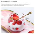 thumbnail image 5 of Glass Strawberry Pattern Coffee Mug for Beverage Use 2Pcs Transparent Cups, 5 of 5