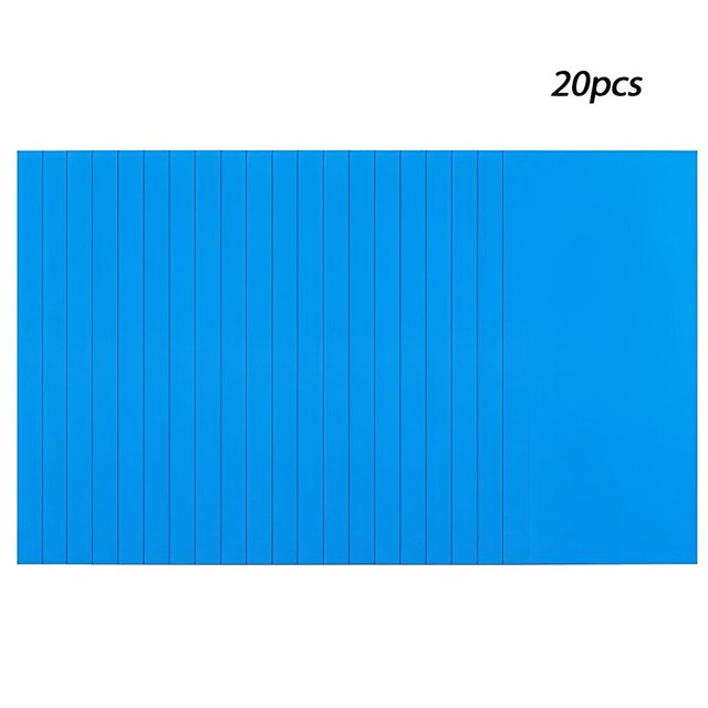 thinsony Autocollant Réparation Patch Carré Vinyle Patchs en Caoutchouc Portable Bateau Réparation Colle Kit Autocollants Gonflables en Plein Air Carré / 20pcs