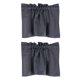 thumbnail image 1 of Cortinas cortas Uxcell, 29"W x 14"L cortinas de ventana francesa de medio panel 2 paneles, gris, 1 of 6