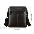 thumbnail image 3 of Crossbody Bag for Women Men QTOCIO Premiums Textured Leather Shoulder Crossbody Bag Adjustable Strap Lightweight Spacious Handbag for Travel Work Daily Necessary, 3 of 5