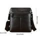 thumbnail image 3 of Bolso crossbody de cuero texturizado premium con correa ajustable - Bolso de hombro ligero y espacioso para mujer, viajes y trabajo, 11x9,8x2,4 pulgadas, marrón, 3 of 6