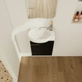 thumbnail image 3 of AVAXA Soft Close Doors Bathroom Vanity With Sink,16 Inch For Small Bathroom Black Chestnut, 3 of 17