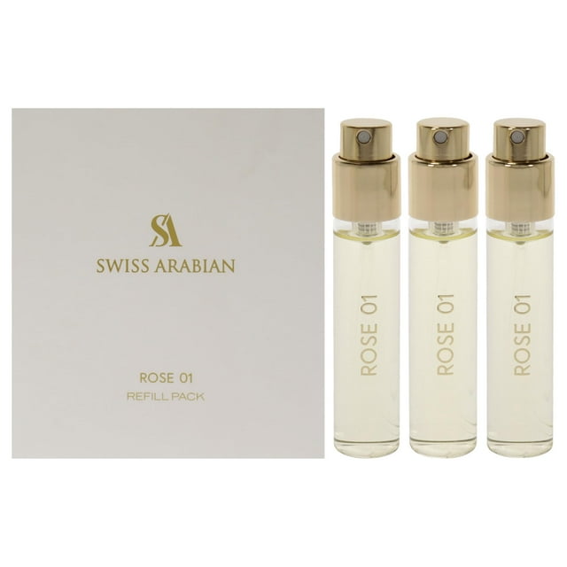 Recambio EDP unisex Swiss Arabian Rose 01, 3 unidades de 30 ml