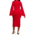 thumbnail image 2 of Women Sexy Dress Bodycon Work Dress Elegant Pencil Dress, 2 of 6