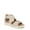 Off White, variant on Shoes Womens Time Off Fun Faux Suede Criss-Cross Wedge Sandals