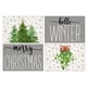 thumbnail image 1 of Manteles individuales navideños, manteles individuales lavables vintage de Acción de Gracias con pájaros de invierno de temporada, 1 of 5