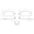 thumbnail image 4 of Brembo 13-16 Scion FR-S/2013 Subaru WRX/16-17 Crosstrek Premium NAO Ceramic OE Equivalent Pad - Fr, 4 of 4