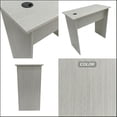 thumbnail image 3 of Escritorio Oficina Estudiantil isto para ti Gris Claro Home Office Material MDP, 3 of 8