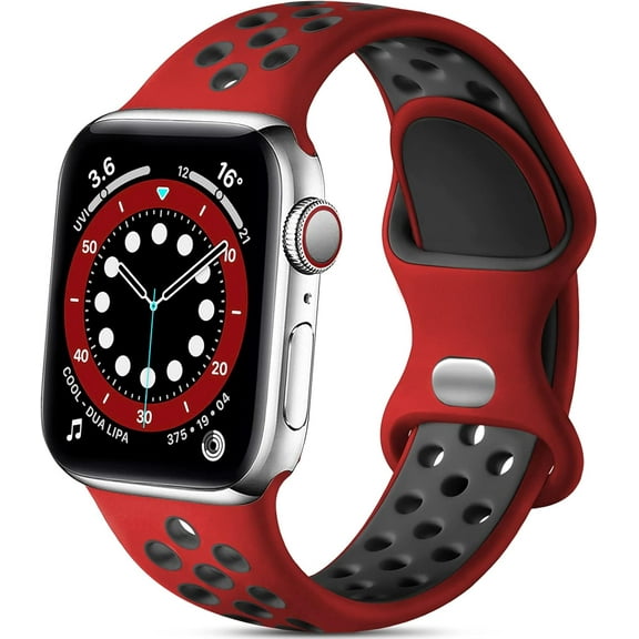 Keponew Compatible with Apple Watch Band 45mm 46mm 44mm 49mm 42mm,Soft Silicone Sport Breathable Replacement Band Compatible for iWatch Ultra 2 SE iWatch Band Series 10 9 8 7 6 5 4 3 2 1 Women Men