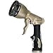 Underhill Pattern Master Gold Series Garden Water Hose Nozzle Sprayer Head, 3/4-Inch Thread Inlet, Jet Attachment 8 Spray Patterns, NG200-8S