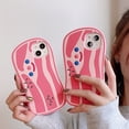 thumbnail image 2 of For iPhone 13 Pro Max/13 Pro/13 Phone case，Shockproof Cute 3D Pink streaky pork Soft TPU Case Cover, 2 of 5