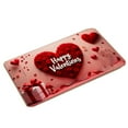 thumbnail image 3 of Hajmiiikey Valentine's Day Entrance Door Full-covered Floor Mats For Home Bathroom And Kitchen Water-absorbent, Non- And Dirt-resistant Floor Mats,J, 3 of 10