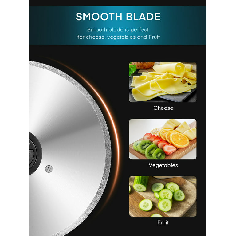 Serrated circular blade for Hand-operated food slicer