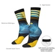 thumbnail image 4 of Gaeub Stylish Yellow Dog Print Adult Crew Socks,Mid-Calf Socks,Stylish & Comfortable Adult Socks for Men & Women,Crew Athletic Socks for Sport Running Traveling, 4 of 6