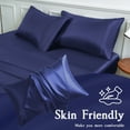 thumbnail image 3 of LIFCOM Satin Pillowcase with Envelope Closure,Standard, Navy Blue，（2 Count）, 3 of 6