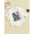 thumbnail image 2 of Aunavey Toddler Baby Boys Girls Valentine's Day Sweatshirt MR. Steal Your Heart Pullover Spring Clothes Top, 2 of 7