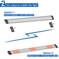 thumbnail image 5 of Inlight 12-inch Plug-in LED Under Counter Lights for Kitchen, Day Light 5000K, Pack of 3, IN-0110-23-SN-5K, 5 of 10