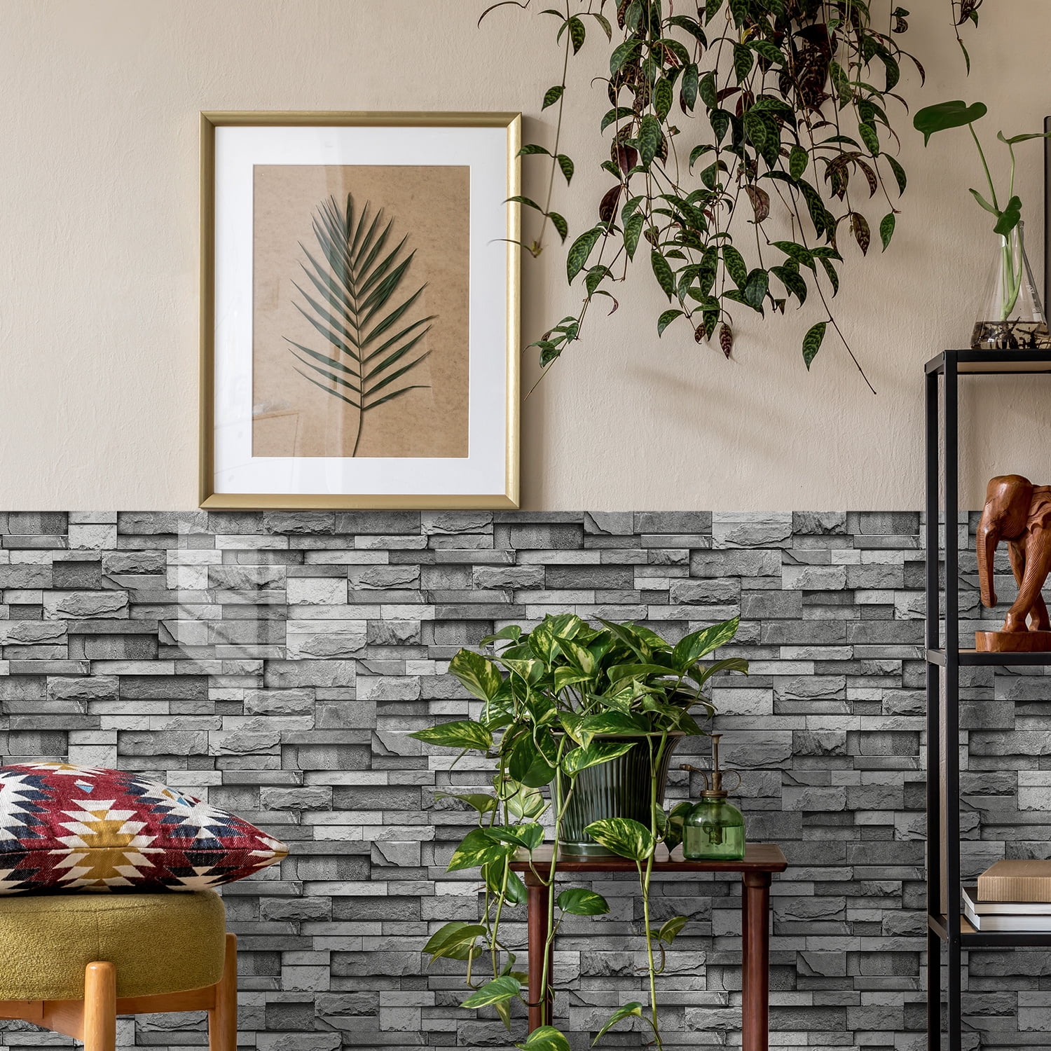 Peel and Stick Backsplash 3D Wall Tiles,Self-Adhesive,Oil Proof,Waterproof, Removable Wall Panels for Kitchen & Bathroom,Modern Design, Easy Install (9.68x4.72 inch,48 Pack)