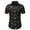 Black, variant on VSSSJ Mens Hawaiian Shirts Fitted Tropical Palm Tree Printed Button Down Short Sleeve Turndown Collar Tee Shirt Casual Breathable Trendy Top Black S