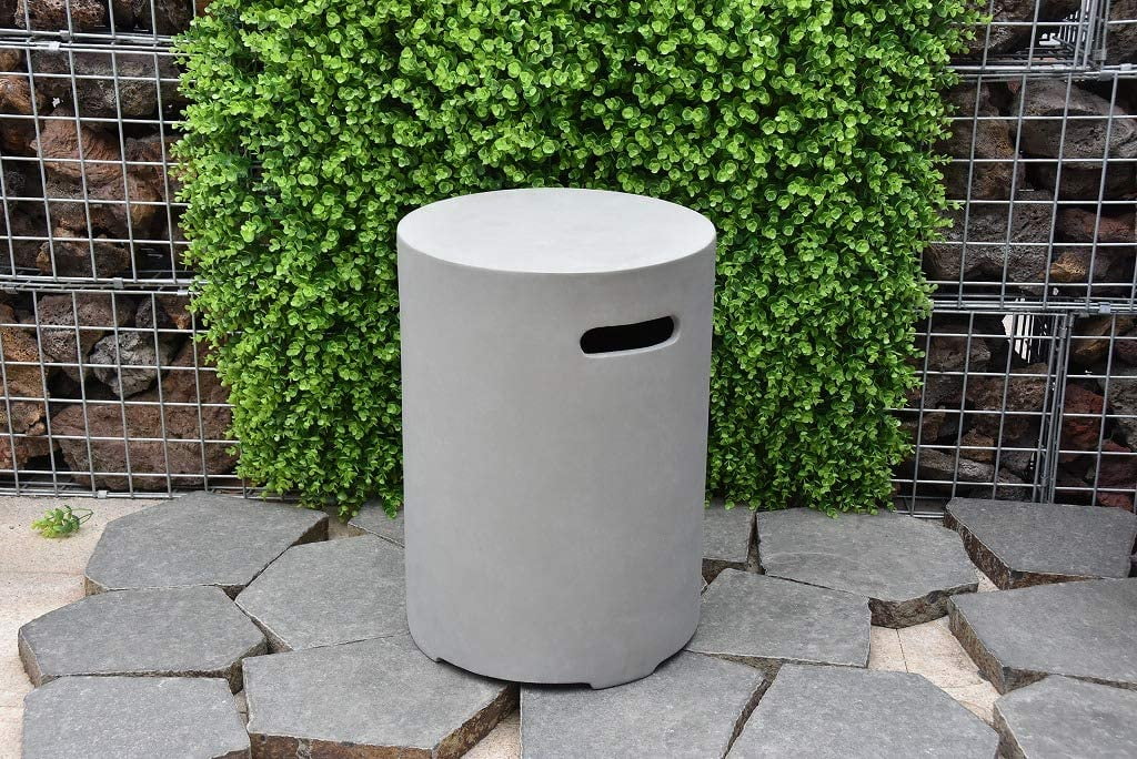 Elementi Round Propane Tank Cover Hideaway Table for 20 lb Propane Tank