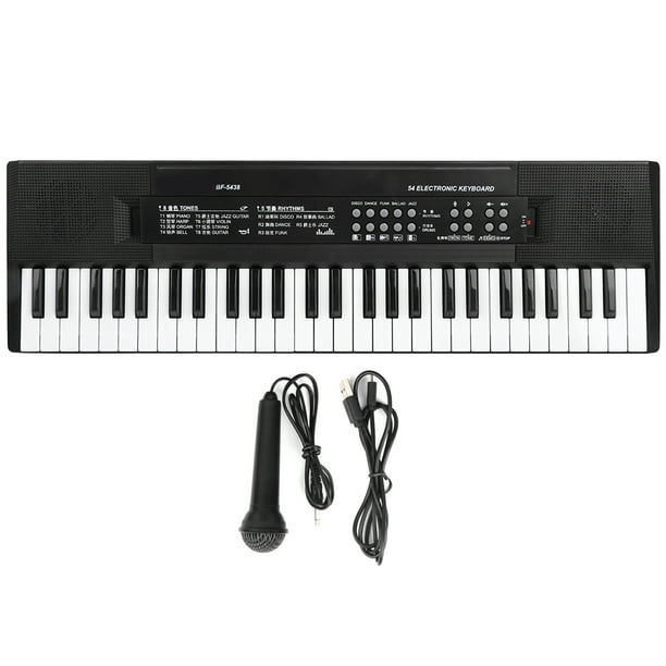 Teclado de piano con teclas, micrófono de órgano electrónico y órgano electrónico Mini órgano electrónico Excelencia verdadera