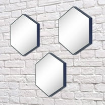 Sterling & Noble 3-Piece Honeycomb Mirror Set, Navy