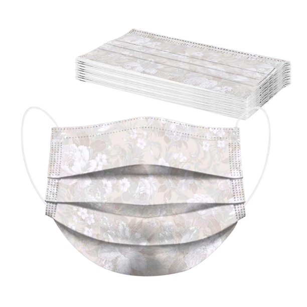 Las mujeres adultas enmascaran la mascarilla industrial disponible del lazo del oído 3ply de la mascarilla