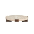 thumbnail image 5 of Miekor Furniture Leonardo Travertine Top & Dark Oak End Table 71764, 5 of 6