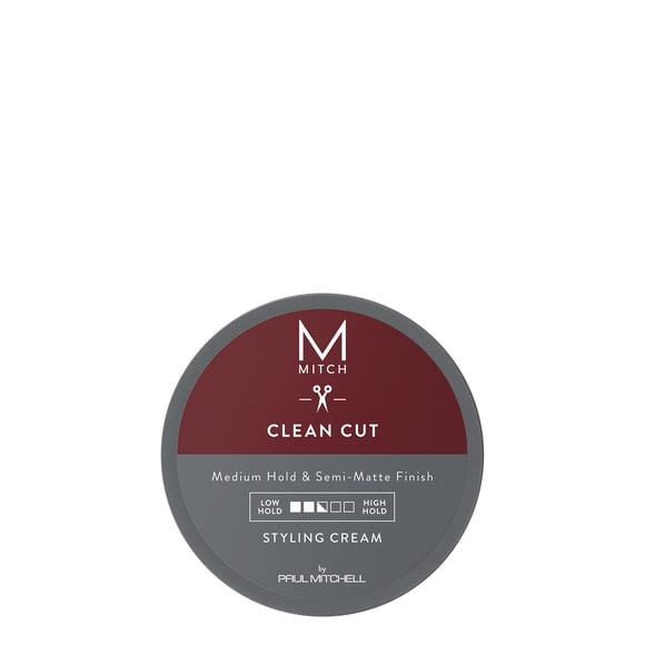 MITCH by Paul Mitchell Clean Cut Styling Cream – Crema para Peinar para Hombre, Fijación Media, Acabado Semimate, Para Todo Tipo de Cabello, Ideal para Cabello Corto a Mediano, 85