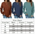 thumbnail image 2 of Sweatshirts for Women--Crewneck Pullover Sweatshirt Long Sleeve Shirts Tunic Tops, 2 of 2