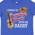 thumbnail image 4 of Inktastic I Listen to Country Music with My Daddy Guitar and Hat Boys or Girls Toddler T-Shirt, 4 of 5