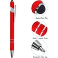 thumbnail image 4 of 6 Pack Ballpoint Pens with Stylus Tip, 2 in 1 Metal Pen Black Ink 1.0mm Medium Point Stylus Pen for Touch Screens, 4 of 6