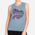 thumbnail image 2 of What a Warrior Looks Like Women's Muscle Tank 2X-Large Stonewash Denim, 2 of 5