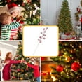 thumbnail image 5 of Artificial Berry Picks Snow Sprays Christmas Frosted Holly Berry Stems Winter Branches for Xmas Tree Wreaths Garland Crafts DIY Ornaments (Red), 5 of 6