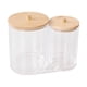 thumbnail image 2 of Xihbxyly Caja Apilable de Algodón Cosmético, Organizador con Tapa Transparente, Tarro Multiusos, Accesorio de Baño, Diseño Compacto, Estilo Europeo., 2 of 4