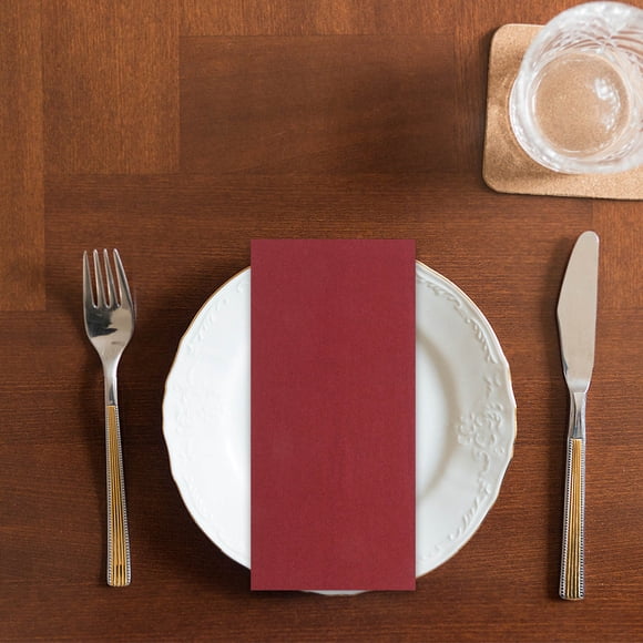 unbranded Toallas Desechables De Papel Color Rojo Oscuro Para Cocina Y Eventos