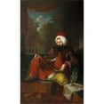 thumbnail image 2 of Carl Frederik von Breda 11x14 Black Ornate Wood Framed Double Matted Museum Art Print Titled: Yusuf Agah Efendi, 2 of 5