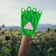 thumbnail image 5 of 1 par de guantes con forma de pata de rana, oso de peluche, bonita pata de mano, accesorios de disfraz para Halloween, color verde, 5 of 7