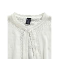 thumbnail image 3 of TheFound Toddler Girls Cardigan Long Sleeve Crew Neck Button Up Knit Shrug, 3 of 8