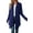 Navy Blue, variant on Mengpipi Women's Basic Casual Lightweight Long Sleeve Drape Open Front Cardigan, White-S(4-6)