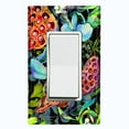 thumbnail image 1 of Metal Light Switch Plate Cover Red Lotus Pod Plant Leaves Green FLW023, 1 of 36