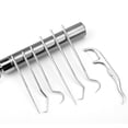 thumbnail image 1 of Portable 304 Stainless Steel Dental Floss Toothpick Seven-Piece Sleeve Set for Easy Carrying and Hanging Key, 1 of 4