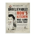 thumbnail image 2 of Stupell Industries Mom's Kitchen Funny Newspaper Vintage Comic Book Design Wall Plaque by Ester Kay, 2 of 5