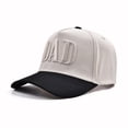 thumbnail image 2 of Dad Hats for Men Vintage Two Tone Hat Fathers Day Birthday Gifts from Daughter Son Wife Embroidered Letter Truck Net Hats Beige One Size, 2 of 3